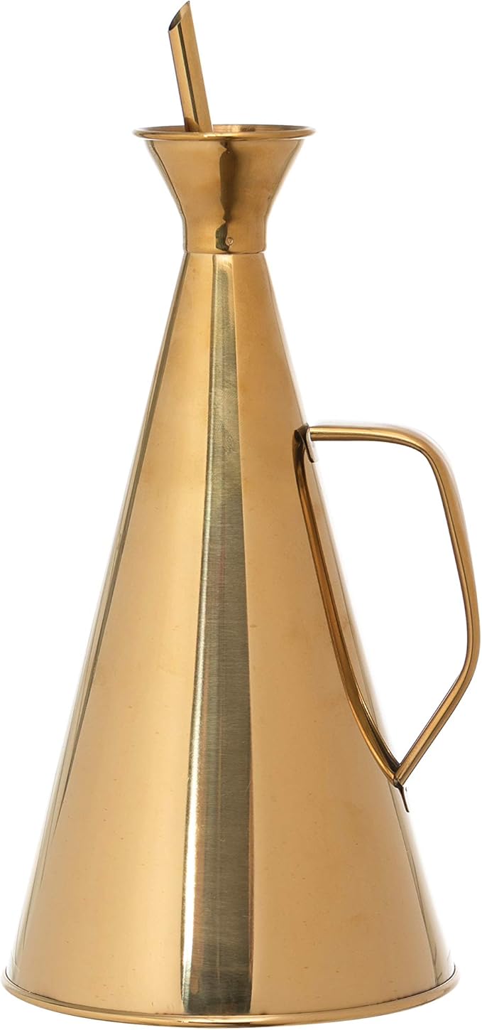 Gold Stainless Steel Oil Cruet