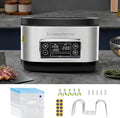 Homtone Sous Vide, 8 Quart Suveed Cooking Machine, 3D Water Circulation, Built-in Design with Precise Temperature Control, 1000W Power for Steak Chicken Meal Prep-with Sous Vide & Seal Bags
