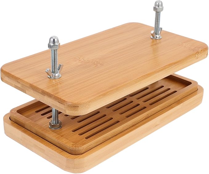 Cabilock Tofu Press with Multi-layer Drip Tray 26x15cm, Home Kitchen Soybean Curd Mold for DIY Tofu Making and Food Straining