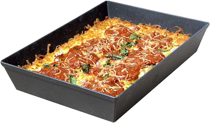 Lloyd Pans Kitchenware 8 Inch by 10 Inch Detroit Style Pizza Pan - PSTK