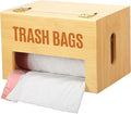 Libreshine Extra Large Bamboo Trash Bag Dispenser Holder for Tall Kitchen Bags, Fits Costco Jumbo Rolls, 13–33 Gallon Garbage Bag Organizer for Pantry, Under Sink/Wall/Cabinet/Freestanding Mount