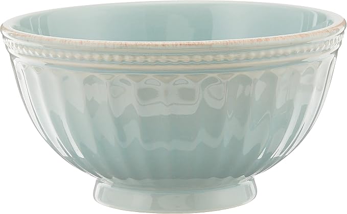 Lenox French Perle Groove Dinnerware, Stoneware, 12-Piece Plate Setting