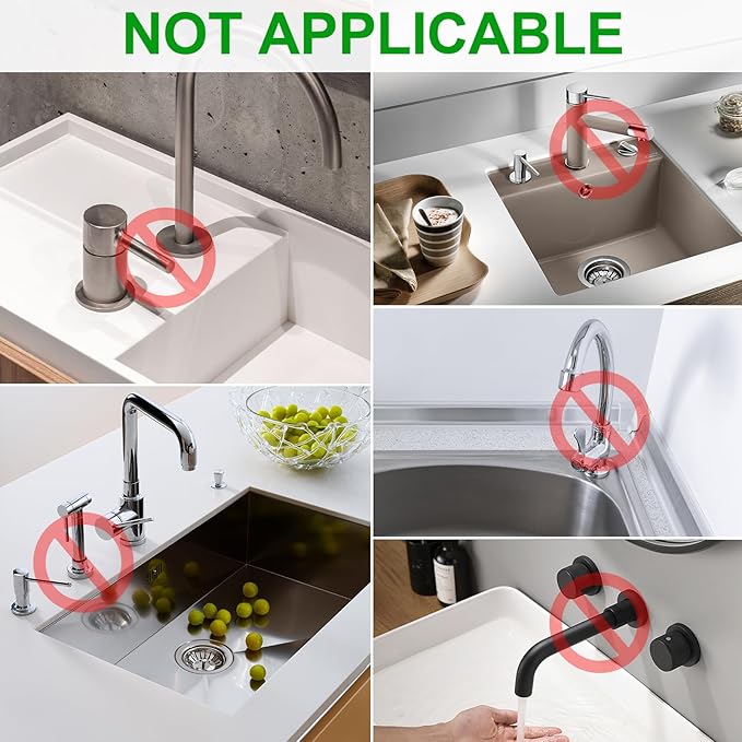 deaunbr 33inch Kitchen Sink Splash Guard Mat,Silicone Material Protects Faucet Handle from Dripping Water,Faucet Mat Splash Catcher,Multipurpose for Kitchen Sink, Sink Sponge Holder