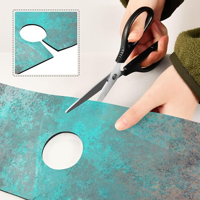 Kitchen Sink Splash Guard 1 PC 14.7 Inch Sink Faucet Mat Splash Guard for Bathroom Countertop Water Absorbent Foldable Cuttable Soft Washable Teal Grey
