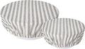 Now Designs Reusable Bowl Cover to Reduce Waste, Ticking Stripe - Large & Medium | Set of 2