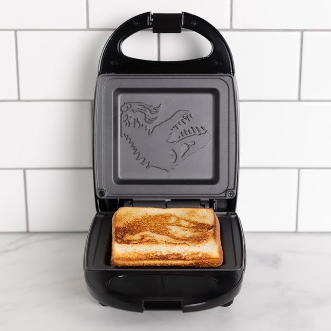 Uncanny Brands Jurassic Park Sandwich Maker - Prehistoric Kitchen Appliance