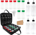 Camping Portable Spice Set with 12 Spice Containers Storage Bottle Pepper & Salt Spice Shakers, Separable Storage Bag for Outdoor Travel Camping BBQ Picnic Seasoning Kit Carrying Case