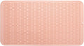 MicoYang Silicone Dish Drying Mat for Multiple Usage,Easy clean,Eco-friendly,Heat-resistant Silicone Mat for Kitchen Counter or Sink,Refrigerator or Drawer Liner Pink 4XL 32 inches x 18 inches