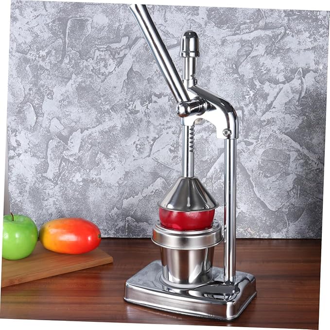 PRETYZOOM Manual Juicer Machine Fruit Vegetable Press Stainless Steel No Electricity Needed