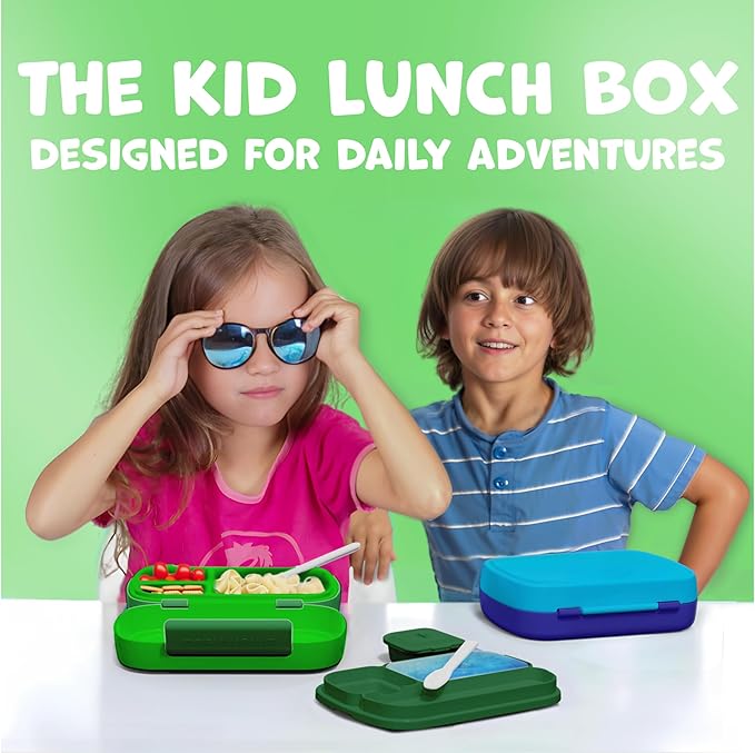 Umami Bento Box Bundle for Kids & Adults Leakproof All-In-1 Lunch Boxes with Utensils, Dividers, Microwave & Dishwasher Safe