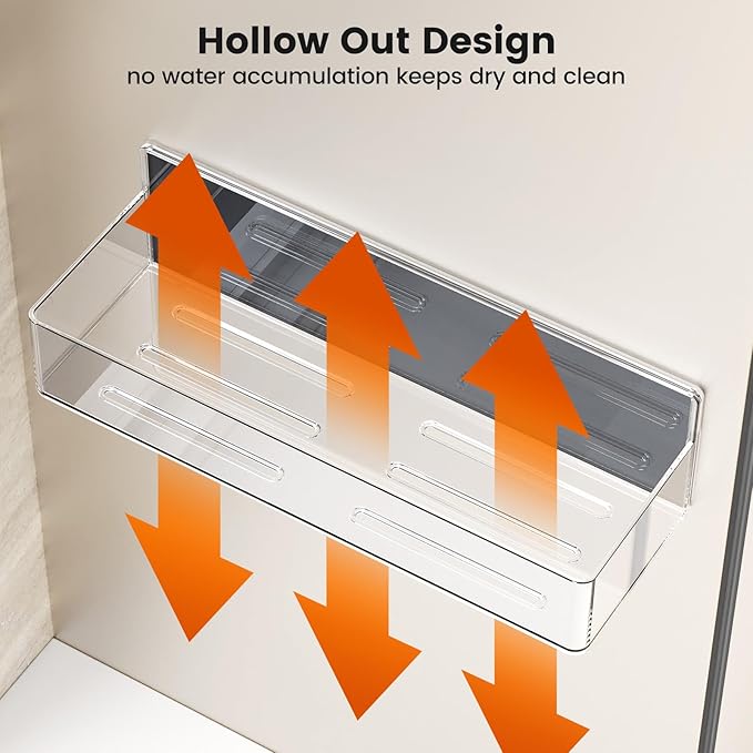 Magnetic Spice Rack for Refrigerator,6 Pack Magnetic Shelf,Fridge Magnet Organizer with Paper Towel Holder,Utensils Racks,Hook Rack,Deepened Basket,Fridge Organizers and Storage Clear(6 Pack)