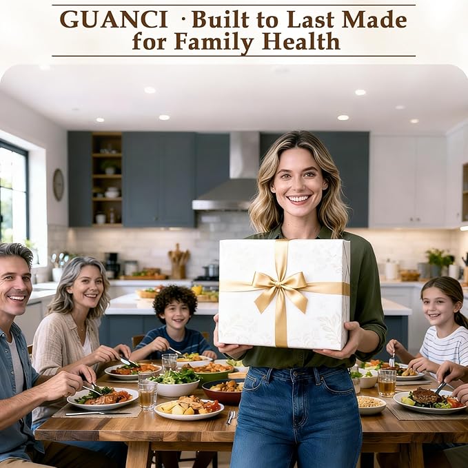 GUANCI Stainless Steel Cutting Board for Kitchen, Non Toxic 2-in-1 Double Sided Design, 304 Food Grade Stainless Steel & Wheat Straw PP, Durable Chopping Board for Meat & Vegetables, 14×9.6 Inch