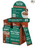 Swirl - Miss Saigon Cafe Latte - Vietnamese Inspired Espresso, Milk Blend, Single Serve, Smooth, Sweet, Balanced, No Fridge - 38g per pack 20 packets