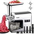 Electric Meat Grinder,3000 Max 304 Stainless Steel Meat Mincer Accessories with 2 Blades,3 Grinding Plates,3 Sausage Stuffer Tubes & Kubbe Kit for Home & Kitchen Use