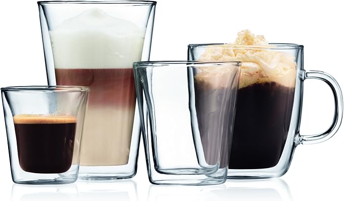 Bodum Canteen Glassware, 3 Ounce, 0.1 Liter (Set of 6)