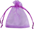 50Pcs Fruit Protection Netting Bags with Drawstring Reusable Grow Bags Cover Mesh Bags(Purple,20x30cm)