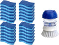 CELOX 24 Pack Non-Scratch Dish Sponge and Dish Scrubber with Soap Dispenser for Pots, Dishes, Bowls