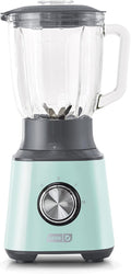 Dash Quest Blender for Smoothies and Shakes - 600W Kitchen Blender with 1.5-Liter Glass Pitcher, Stainless Steel Blades, 3 Speeds + Pulse for Frozen Drinks and Soups-Aqua