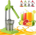 Cast Iron Juicer Hand Press, Heavy Duty Countertop Lime Citrus Crush, Self-Weighted Pressure Rod, Professional Heavy Duty Hand Press with Non Skid Cup Base for Home and Kitchen