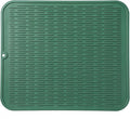 MicoYang Silicone Dish Drying Mat for Multiple Usage,Easy clean,Eco-friendly,Heat-resistant Silicone Mat for Kitchen Counter or Sink,Refrigerator or Drawer Liner Green 2XL 24 inches x 18 inches
