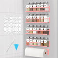 Magnetic Spice Rack with Jars Magnetic Spice Rack for Refrigerator 24 Spice Jars with Label Magnetic Shelves for Fridge 4 Pack Pink