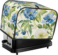 Pastoral Charm Flowers Toaster Cover 2 Slice, Cute Rural Bread Machine Cover, Washable Dust-Proof Cover for Kitchen Small Appliance Cover,with Top Handle