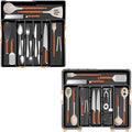 Spaclear Expandable Large Silverware Organizer & Utensil Drawer Organizer Classified Storage for Spoons Forks Knives