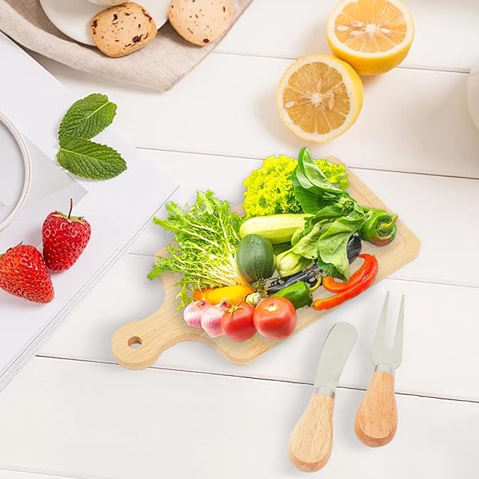 12 Set Bridal Baby Shower Wedding Party Favors Charcuterie Boards Bulk Cheese Mini Cutting Board Gift Set Bamboo with Thank You Tags for Guests for Valentine's Day Housewarming Christmas Birthday