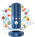 Fruit and Vegetable Cleaning Machine, Fruit and Vegetable Cleaner, USB Wireless Food Purifier, Cleaner Device for Washing Fruits, Vegetables, Rice, Meat and Tableware (Blue), Medium