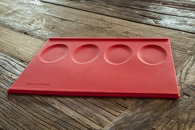 OmniRest Silicone Kitchen Spoon Rest, Multiple Spoon Rest, Pot Holder, Trivet, Extra Thick Silicone, Easy to Clean