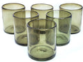 Solid Olive Green 9 oz Short Tumblers (set of 6), Recycled Glass, Lead-free, Toxin-Free (9oz Tumbler)