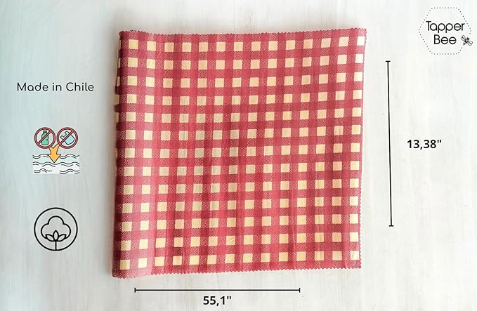 Beeswax Wraps – Reusable Food Wraps Keep Food Fresh Longer, Plastic Wrap Alternative, Eco-Friendly, BPA Free Storage