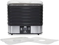 Weston Food Dehydrator Machine for Jerky, Fruit, Meat, Herbs, Vegetables, with Digital Temperature Control (100-160F), 6 Stackable Trays (7.4 sq. ft.), Black (75-0401-W)