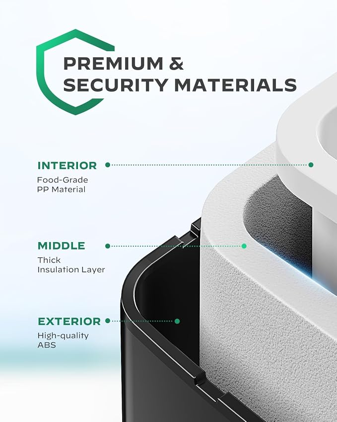 Silonn Countertop Ice Maker - 9 Cubes Ready in 6 Mins, 26lbs in 24Hrs, Portable Ice Machine with Self-Cleaning, 2 Sizes of Bullet Ice for Home/Kitchen/Party/RV, Black