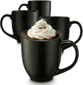 Godinger Coffee Mugs Set, Large Coffee Mug Tea Cup Hot Beverage Large Cups - 16oz., Set of 4