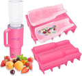 Ice Mold for 40oz Tumbler Cup – Hollow Cylinder Silicone Ice Cube Tray, Easy Fill & Release Ice Mold for Freezer, BPA-Free, Compatible with Stanley 40oz, Whiskey & Cocktail (Pink)