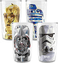 Tervis Star Wars Cubed Collection Assorted Made in USA Double Walled Insulated Tumbler Travel Cup Keeps Drinks Cold & Hot, 16oz - 4pk, Classic