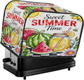 Summer Watermelon Colorful 4 Slice Toaster Cover Dust And Fingerprint Bread Maker Cover Bakeware Protector Washable Appliance Covers Kitchen Accessories For Home Kitchen Women Gift