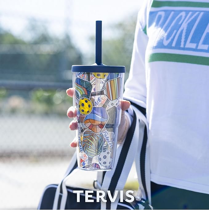 Tervis Peanuts - Ho Ho Ho Christmas Made in USA Double Walled Insulated Tumbler Travel Cup Keeps Drinks Cold & Hot, 24oz with Straw Lid, Classic