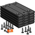 TRYMAG Neodymium Rectangular Magnets 80Lbs, 60 x 13.5 x 5mm Strong Black Bar Magnets with Countersunk Hole and Steel Capsule, Heavy Duty Industrial Rare Earth Magnets with Screw for Mounting, 15 Pack