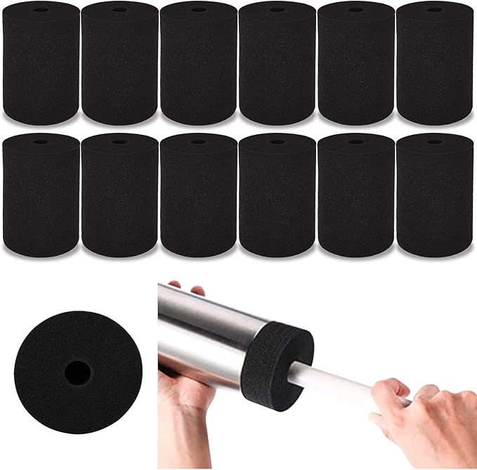LANIAKEA Cup Turner Foam, 12PCS Cup Turner Foam Inserts Fit 10oz-40oz Tumbler Crafting, Black Tumbler Turner Inserts for 3/4 Inch PVC Pipe
