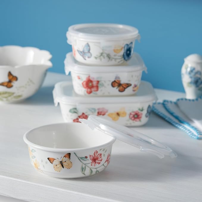 Lenox Butterfly Meadow Round Serve and Store, Small