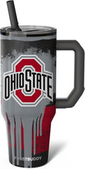 Thicc Buddy - 40 oz Stainless Steel Vacuum Insulated Tumbler with Lid and Straw for Water - Travel Mug Cupholder Friendly - Gifts for Women Men Him Her