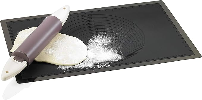 Lurch Germany Flexiform 15.7 x 23.6 Inch Silicone Baking Mat, Black