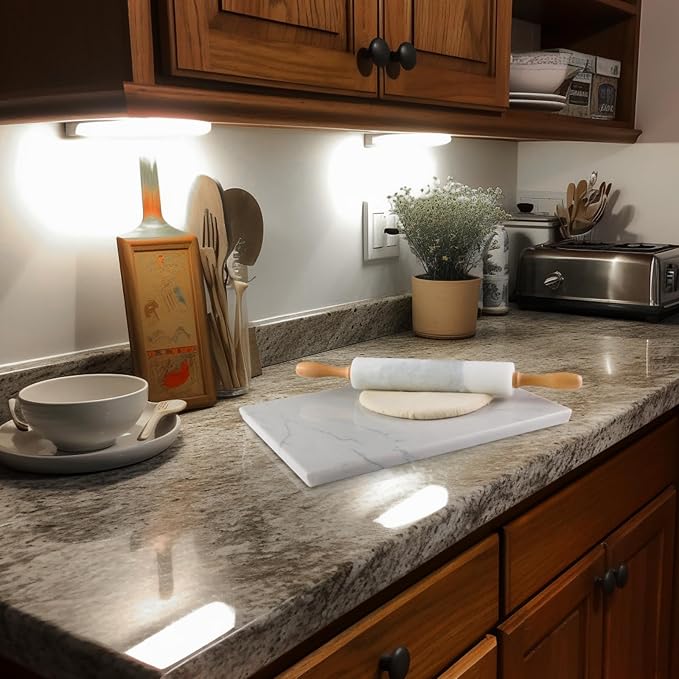 Koville Brazilian Natural Quartzite Cutting Board for Kitchen, 16x20inch Extra Large Hand Crafted Stone Slab for Cheese, Charcuterie, Pastry Board - Wedding Gift, House Warming Gift