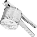 GloTika Large 15oz Potato Ricer, Heavy Duty Stainless Steel Potato Masher with Ergonomic Handle, Masher and Ricer Kitchen Tool for Mashed Potatoes, Noodle Maker