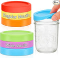 6 Pcs Silicone 3 Wide Mouth and Regular Mouth 3 Regular Mouthlids Mason Jar Lids Thickened Leak Proof Lid, Reusable Large Canning Jar Caps Housewarming Gift (Red Orange Yellow Green Blue Purple)