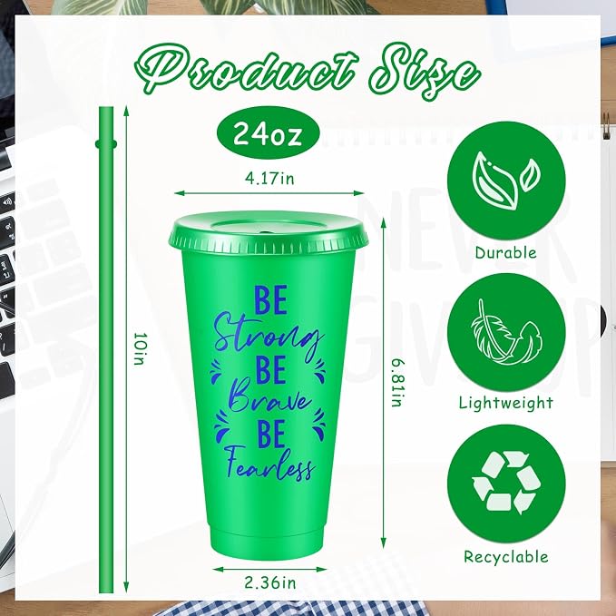 Uiifan 30 Pcs Inspirational Cups Bulk Appreciation Gifts for Employee Coworker Staff Team Thank You Gifts, Office Prizes for Adults Work Party Favors, Associates, Giveaways (Bright Color)