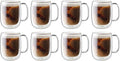 ZWILLING Sorrento Plus 8-pc Double-Wall Glass Coffee Mug Set