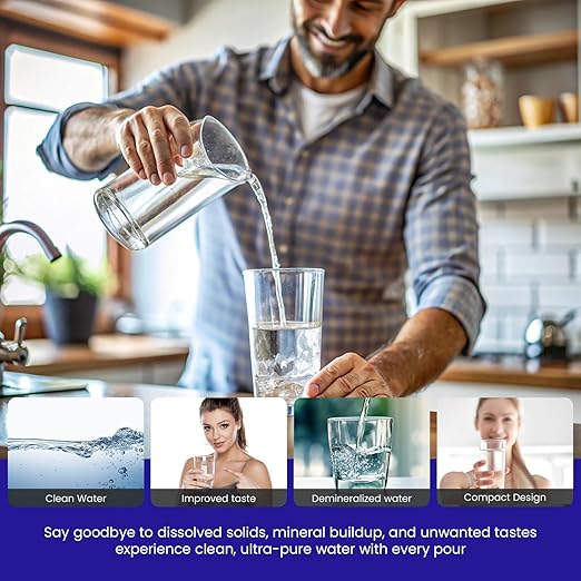 Crystal Quest Demineralizer (DI) Water Filter Pitcher Cartridge – Advanced Filtration for Clean, Healthy Water, Removes Contaminants, Long-Lasting, Easy Installation, 500 Gallons Capacity [Pack of 2]